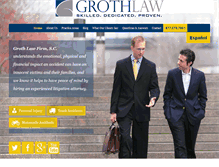 Tablet Screenshot of grothlawfirm.com